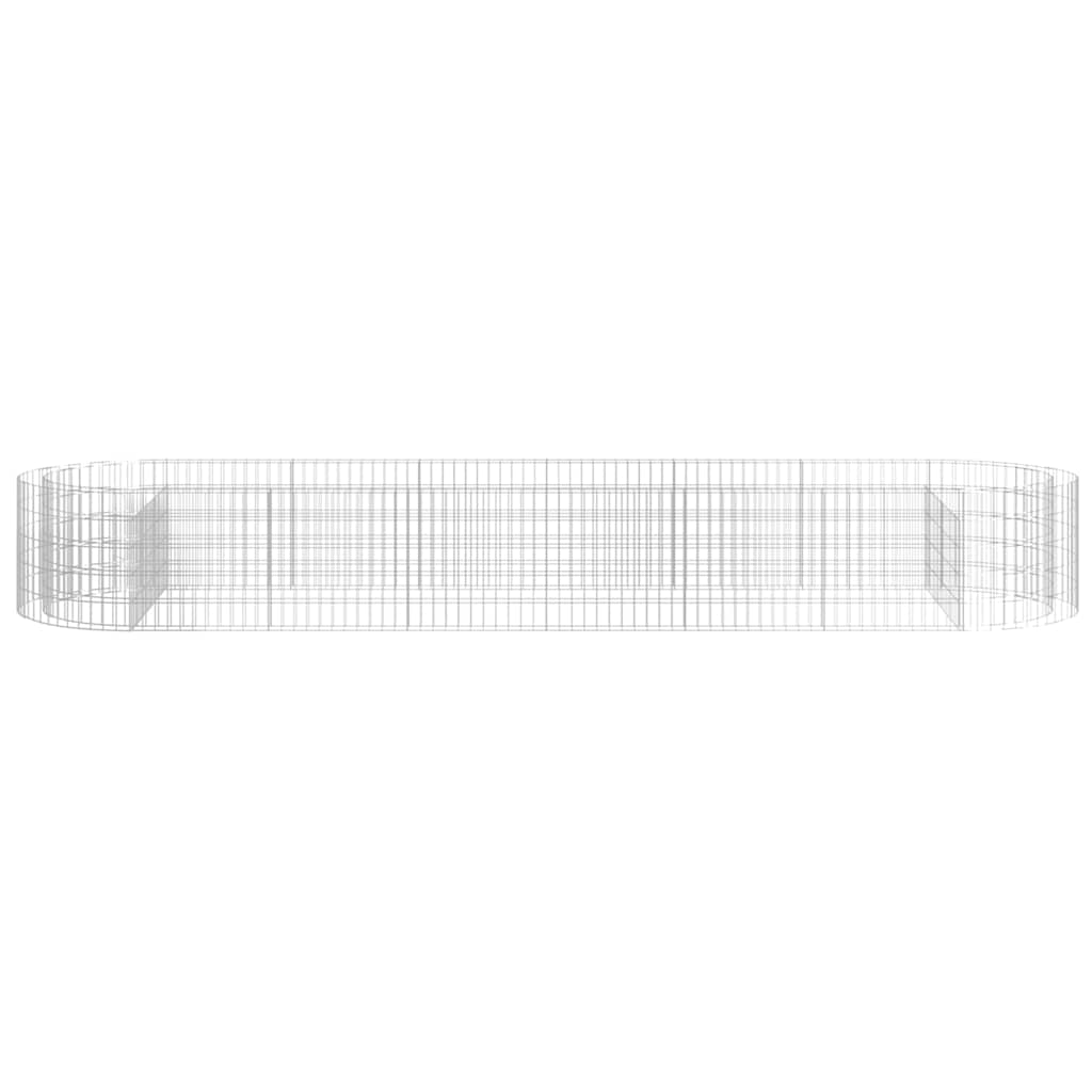 Gabiono lovelis, 400x100x50cm, galvanizuota geležis, aukštas Gabiono lovelis, 400x100x50cm, galvanizuota geležis, aukštas - Image 4