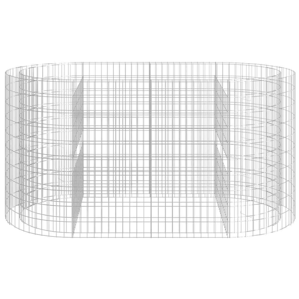 Gabiono lovelis, 200x100x100cm, galvanizuota geležis, aukštas Gabiono lovelis, 200x100x100cm, galvanizuota geležis, aukštas - Image 4