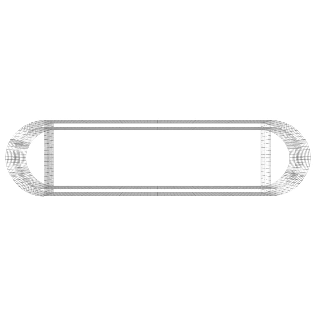 Gabiono lovelis, 400x100x100cm, galvanizuota geležis, aukštas Gabiono lovelis, 400x100x100cm, galvanizuota geležis, aukštas - Image 6