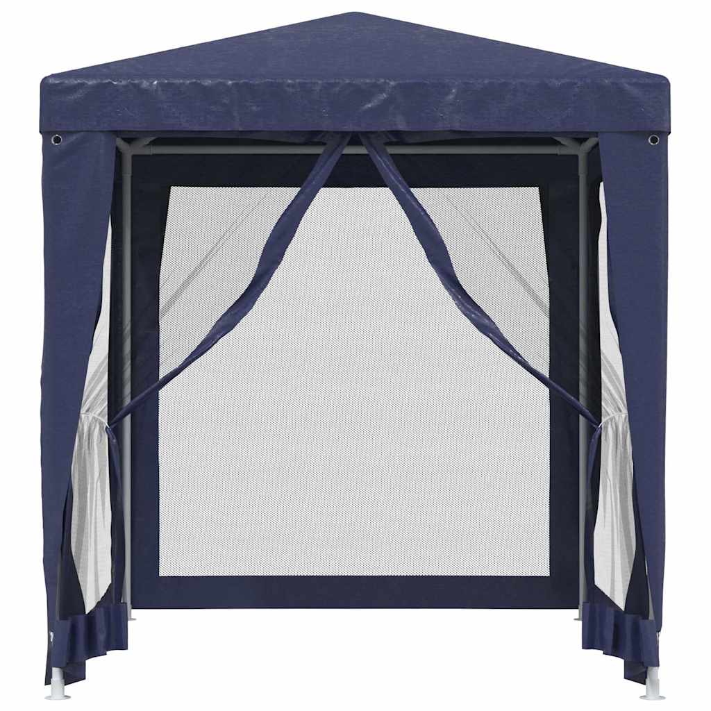 Proginė palapinė su 4 tinklinėmis sienomis, mėlyna, 2x2m, HDPE Proginė palapinė su 4 tinklinėmis sienomis, mėlyna, 2x2m, HDPE - Image 3