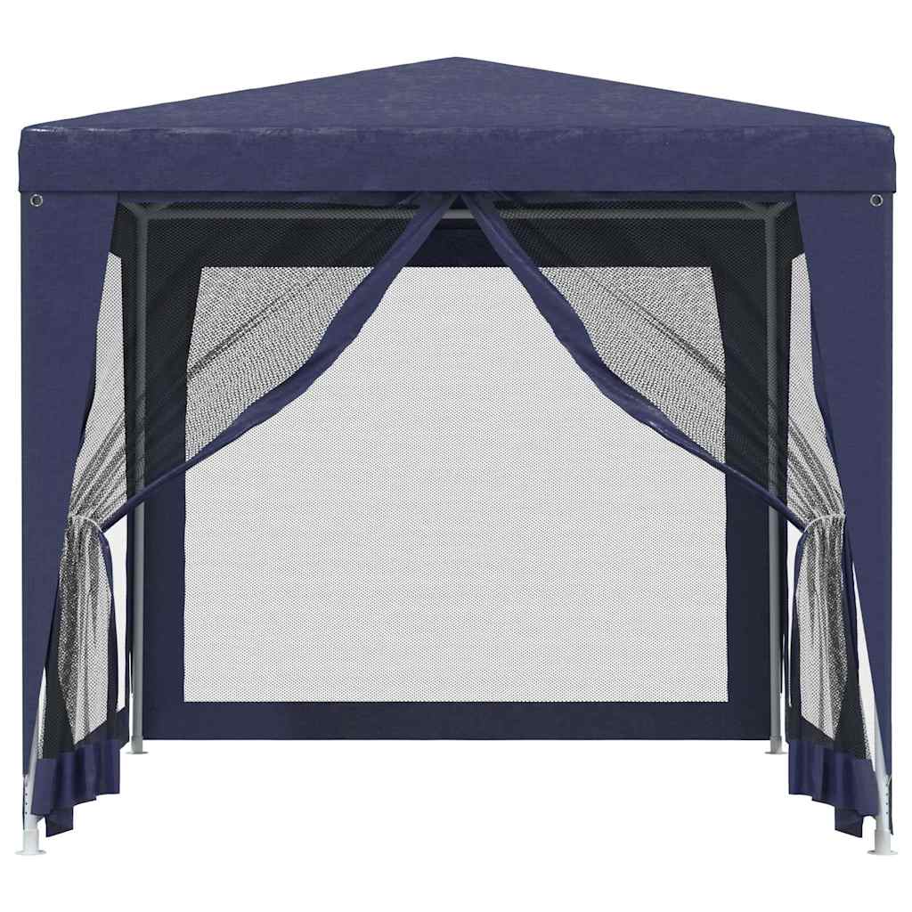 Proginė palapinė su 4 sienomis, mėlyna, 2,5×2,5m, HDPE Proginė palapinė su 4 sienomis, mėlyna, 2,5x2,5m, HDPE - Image 3