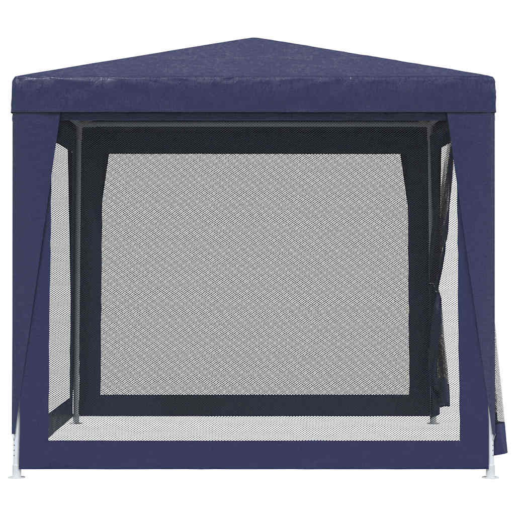 Proginė palapinė su 4 sienomis, mėlyna, 2,5×2,5m, HDPE Proginė palapinė su 4 sienomis, mėlyna, 2,5x2,5m, HDPE - Image 4