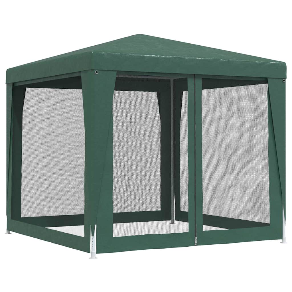 Proginė palapinė su 4 sienomis, žalia, 2,5×2,5m, HDPE Proginė palapinė su 4 sienomis, žalia, 2,5x2,5m, HDPE - Image 5