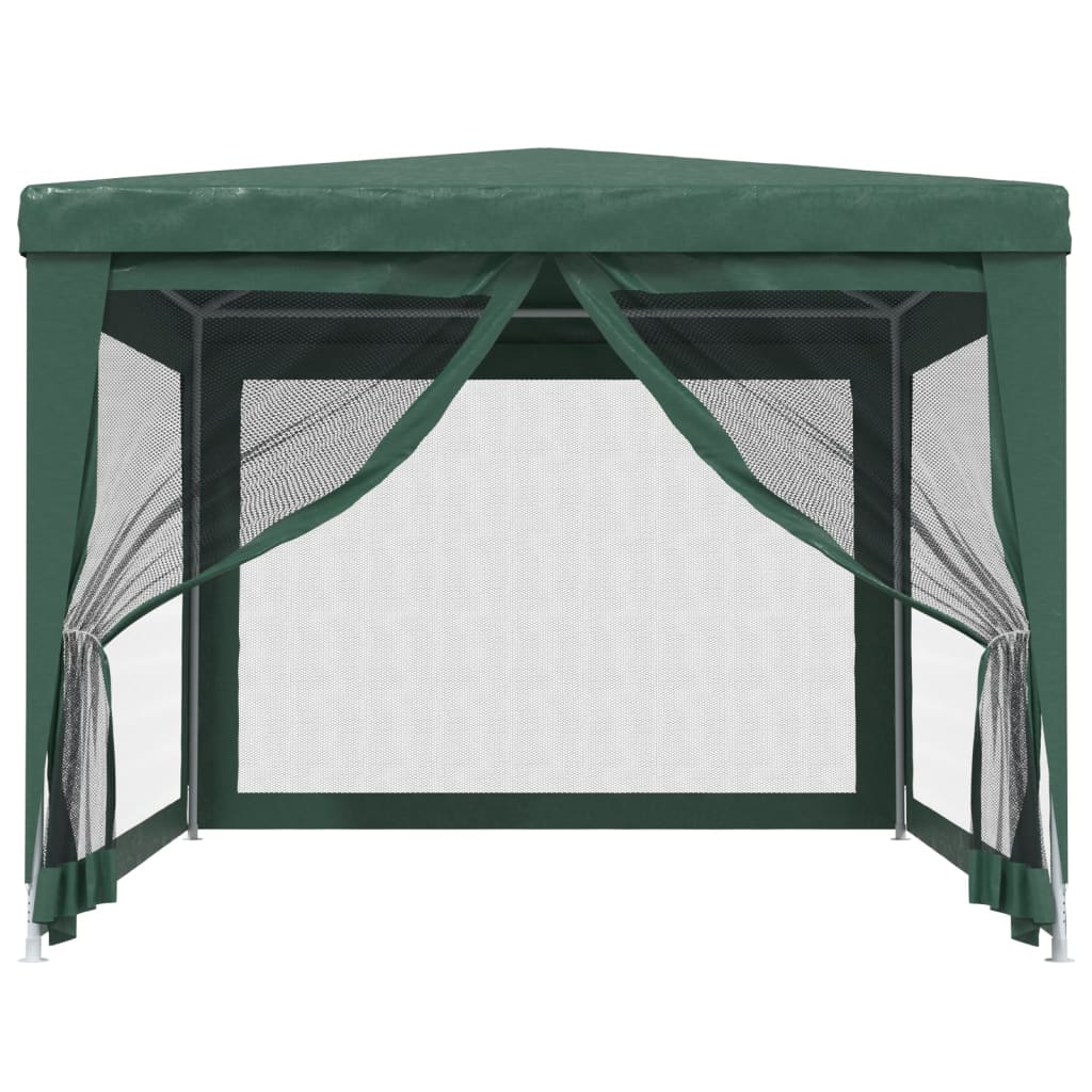 Proginė palapinė su 4 tinklinėmis sienomis, žalia, 3x4m, HDPE Proginė palapinė su 4 tinklinėmis sienomis, žalia, 3x4m, HDPE - Image 3