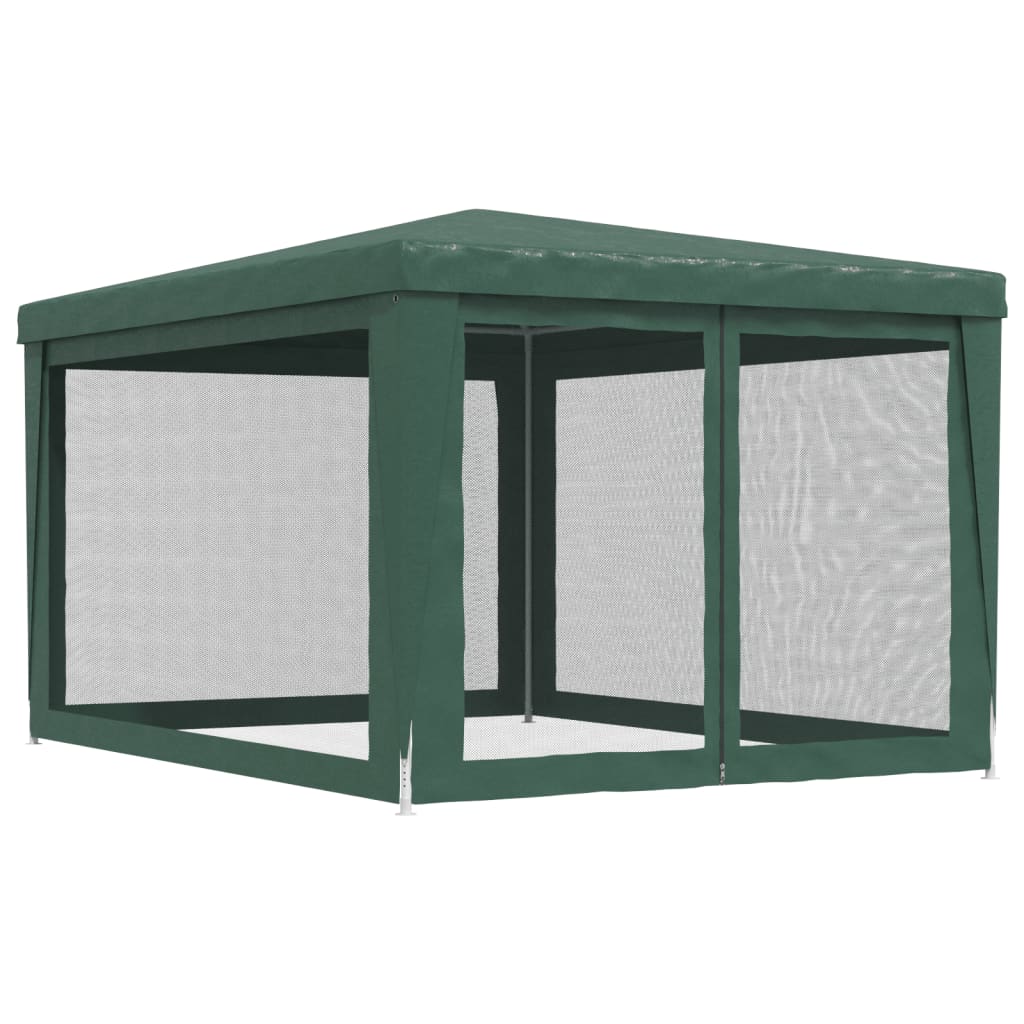 Proginė palapinė su 4 tinklinėmis sienomis, žalia, 3x4m, HDPE Proginė palapinė su 4 tinklinėmis sienomis, žalia, 3x4m, HDPE - Image 5