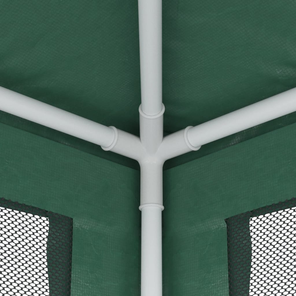 Proginė palapinė su 4 tinklinėmis sienomis, žalia, 3x4m, HDPE Proginė palapinė su 4 tinklinėmis sienomis, žalia, 3x4m, HDPE - Image 6