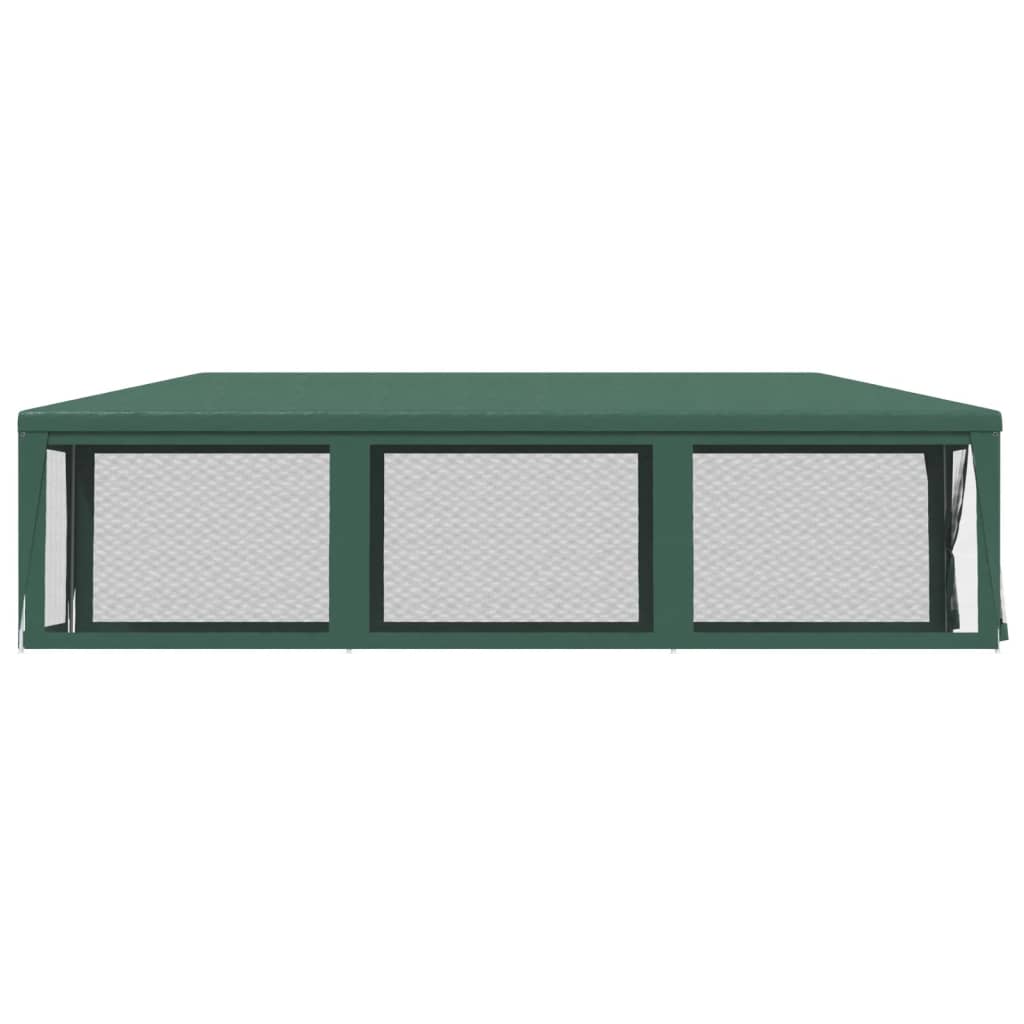 Proginė palapinė su 8 tinklinėmis sienomis, žalia, 3x9m, HDPE Proginė palapinė su 8 tinklinėmis sienomis, žalia, 3x9m, HDPE - Image 4