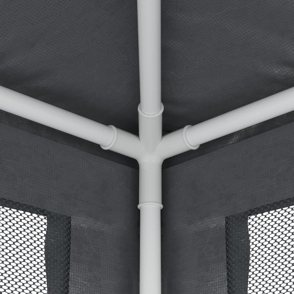 Proginė palapinė su 8 sienomis, antracito, 3x9m, HDPE Proginė palapinė su 8 sienomis, antracito, 3x9m, HDPE - Image 6