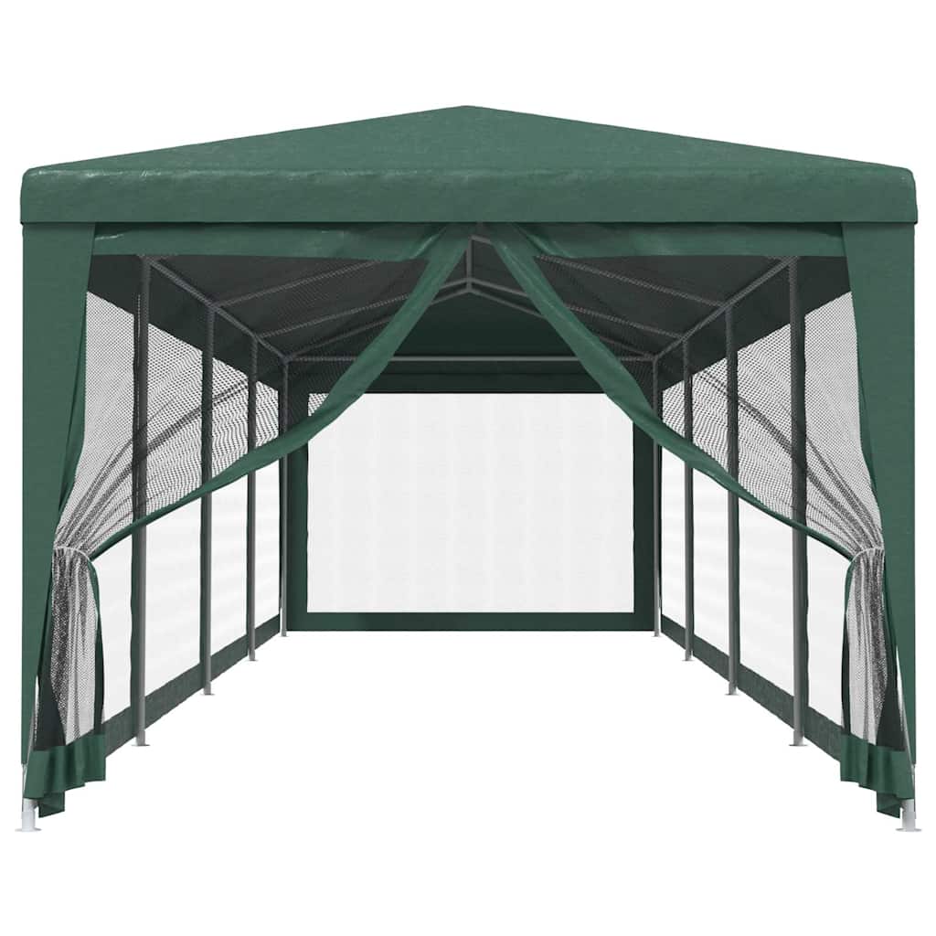 Proginė palapinė su 10 tinklinių sienų, žalia, 3x12m, HDPE Proginė palapinė su 10 tinklinių sienų, žalia, 3x12m, HDPE - Image 3