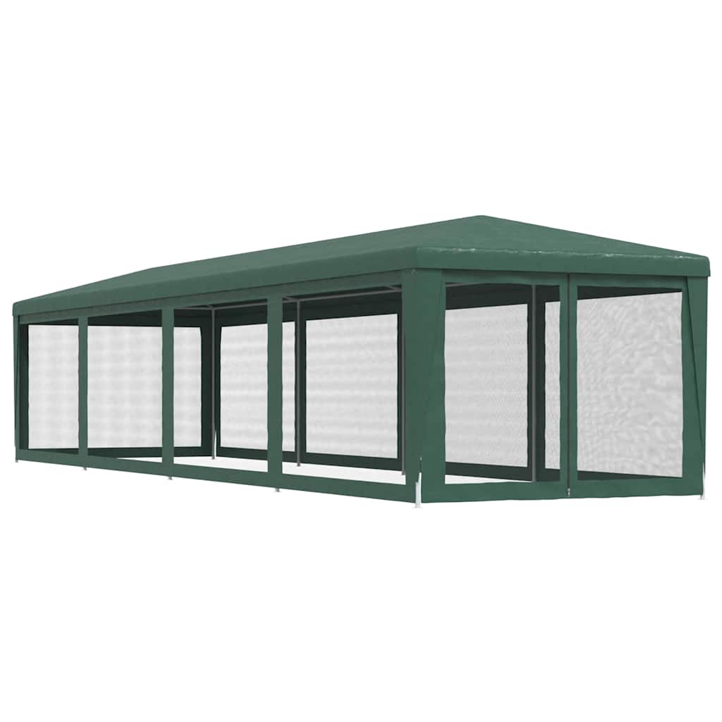 Proginė palapinė su 10 tinklinių sienų, žalia, 3x12m, HDPE Proginė palapinė su 10 tinklinių sienų, žalia, 3x12m, HDPE - Image 5