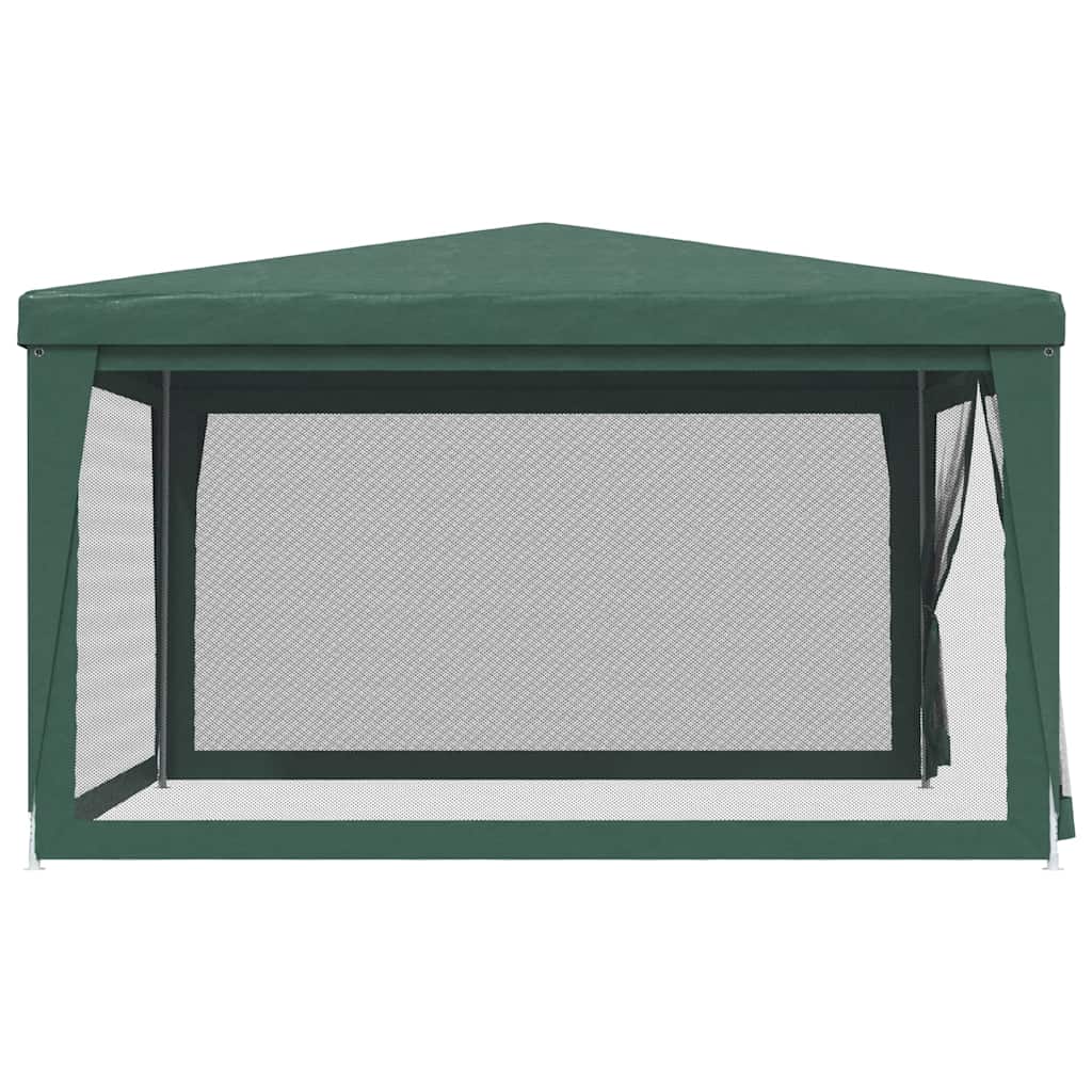 Proginė palapinė su 4 tinklinėmis sienomis, žalia, 4x4m, HDPE Proginė palapinė su 4 tinklinėmis sienomis, žalia, 4x4m, HDPE - Image 4