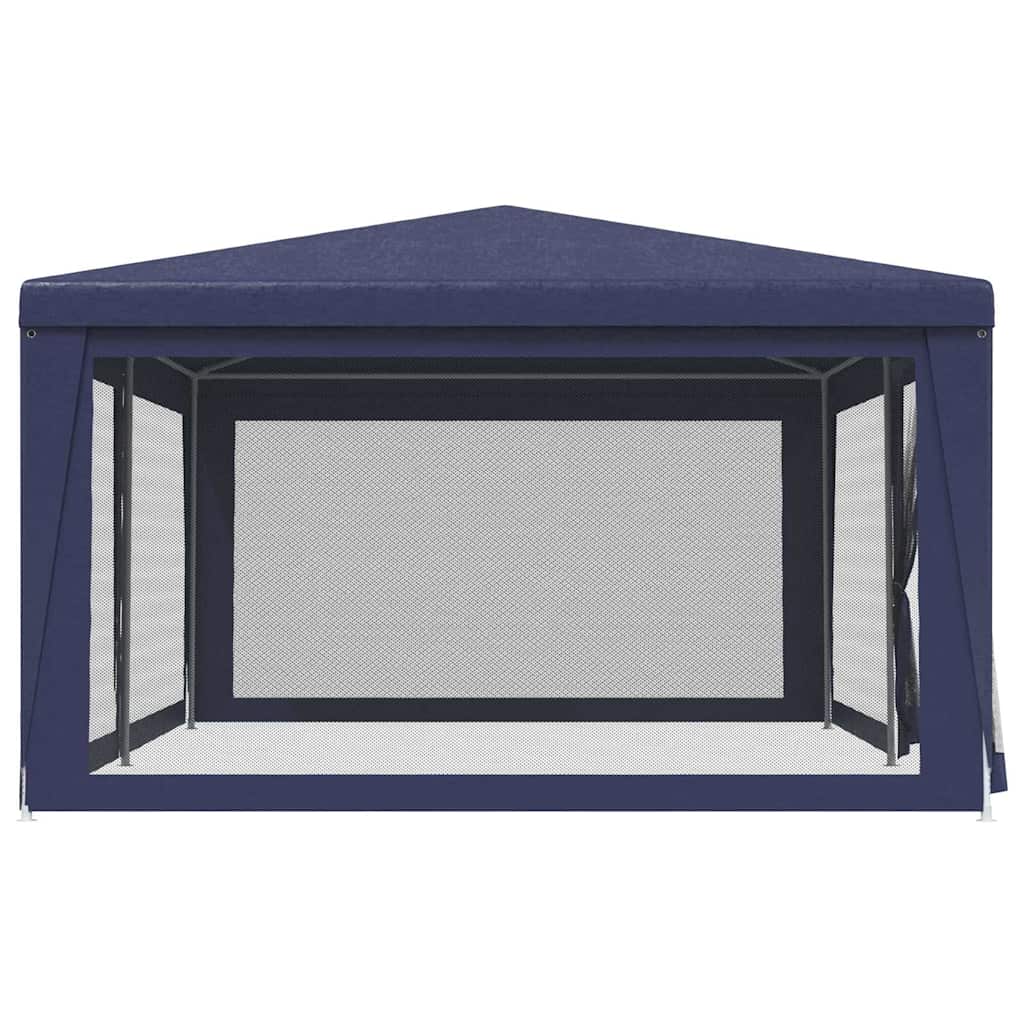Proginė palapinė su 6 tinklinėmis sienomis, mėlyna, 6x4m, HDPE Proginė palapinė su 6 tinklinėmis sienomis, mėlyna, 6x4m, HDPE - Image 4