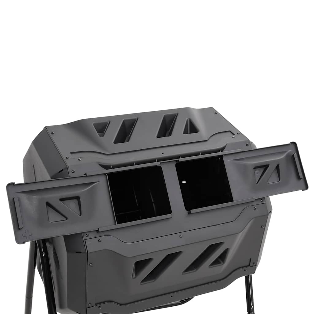 Sodo komposto dėžė, juodos spalvos, 73x64x95cm, 160l Sodo komposto dėžė, juodos spalvos, 73x64x95cm, 160l - Image 6
