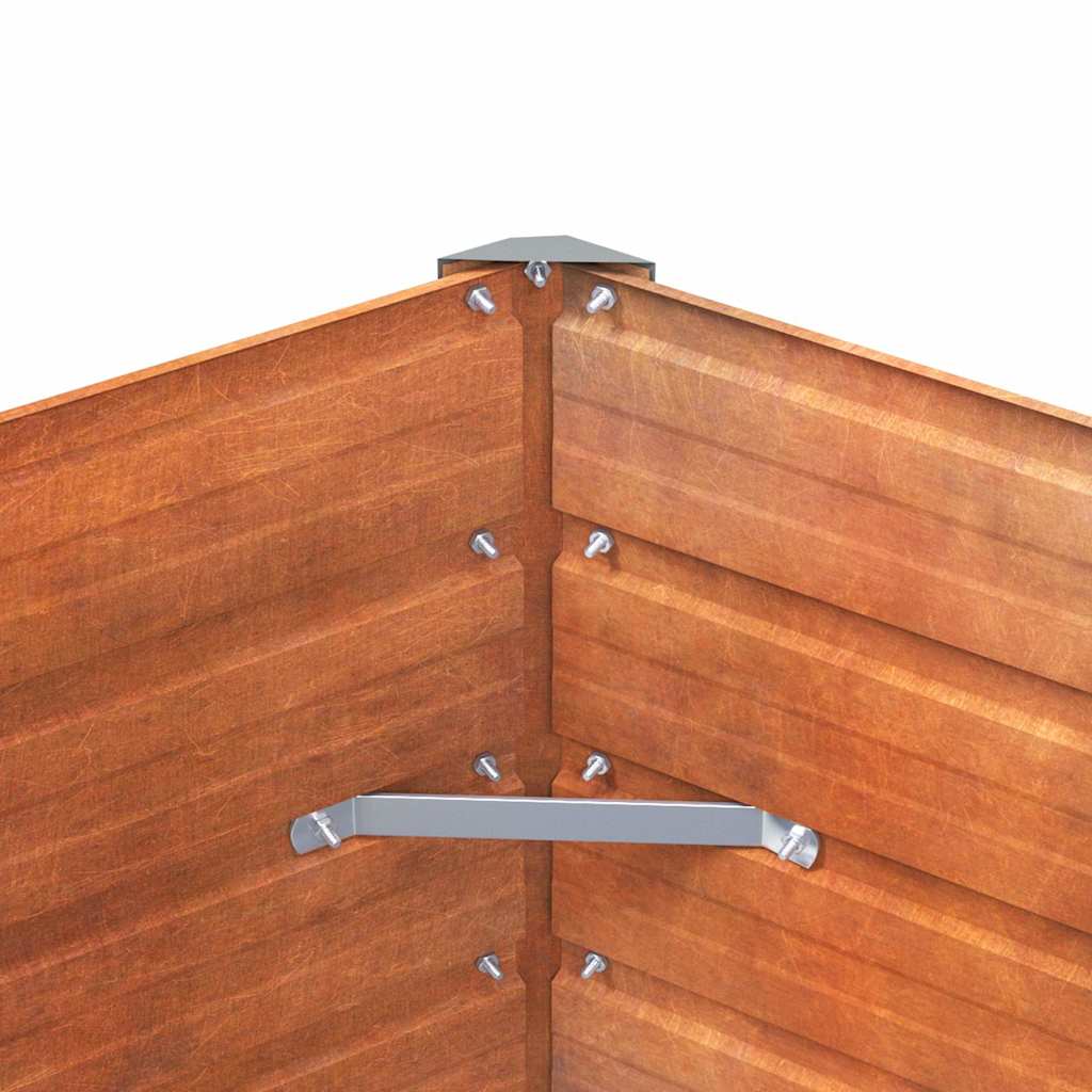 Aukštas sodo lovelis, rūdžių, 100x40x45cm, Corten plienas Aukštas sodo lovelis, rūdžių, 100x40x45cm, Corten plienas - Image 7