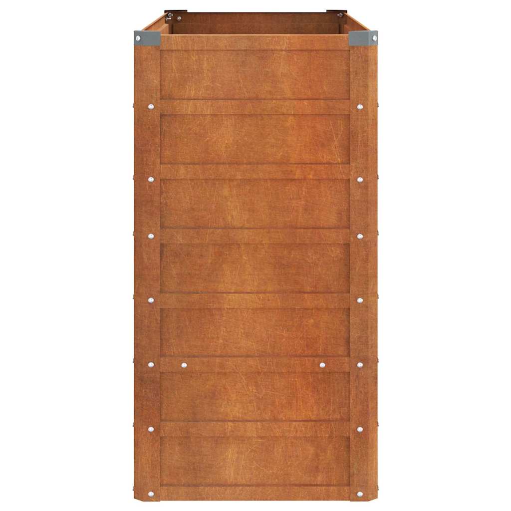 Aukštas sodo lovelis, rūdžių, 100x40x77cm, Corten plienas Aukštas sodo lovelis, rūdžių, 100x40x77cm, Corten plienas - Image 5