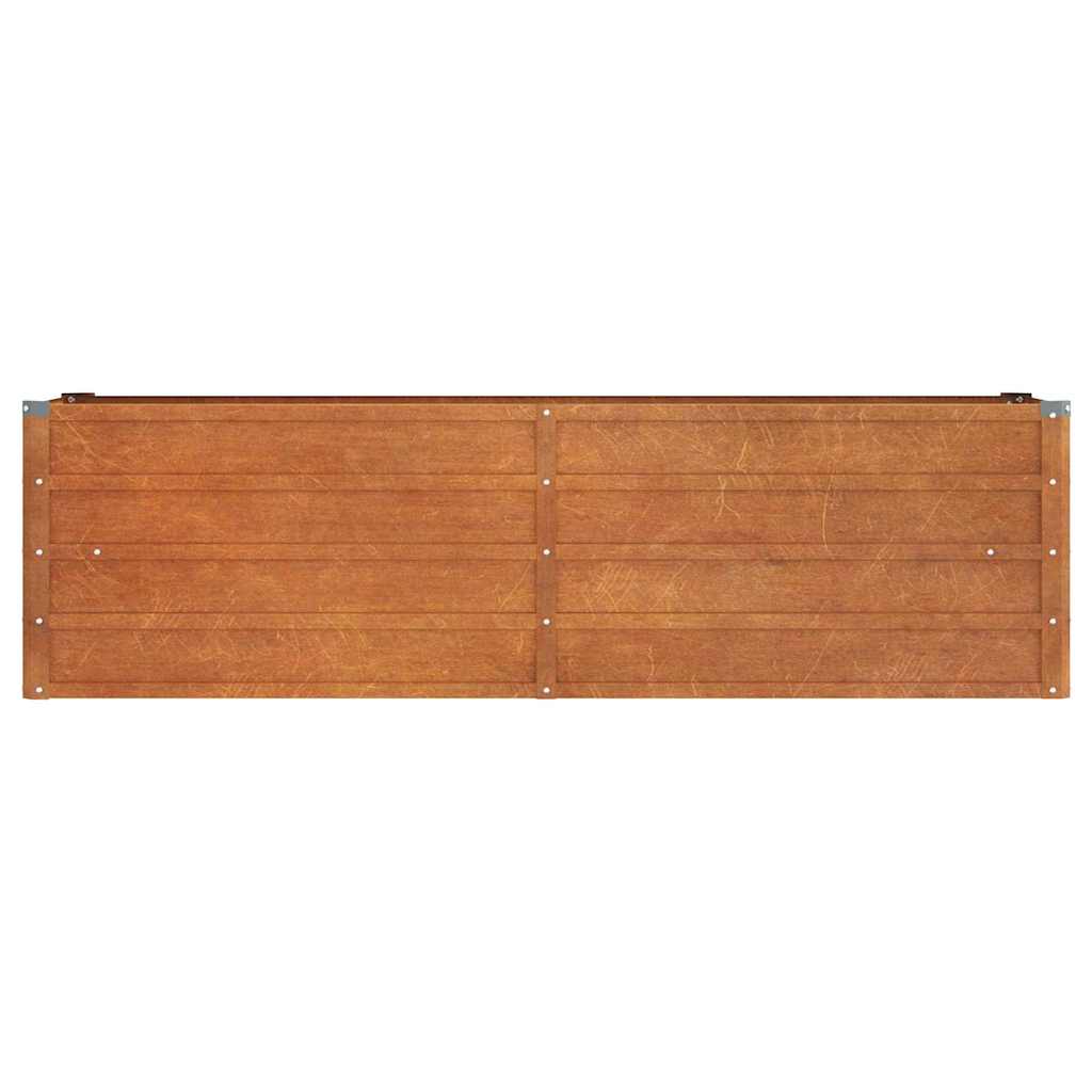 Aukštas sodo lovelis, rūdžių, 160x40x45cm, Corten plienas Aukštas sodo lovelis, rūdžių, 160x40x45cm, Corten plienas - Image 4