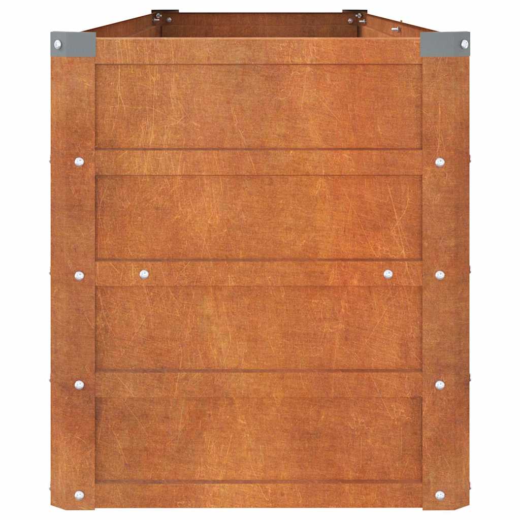 Aukštas sodo lovelis, rūdžių, 160x40x45cm, Corten plienas Aukštas sodo lovelis, rūdžių, 160x40x45cm, Corten plienas - Image 5