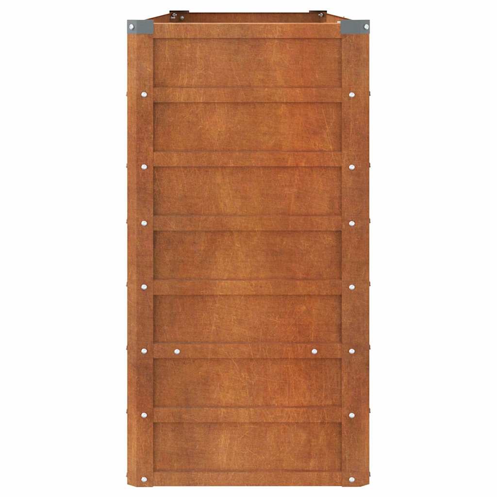 Aukštas sodo lovelis, rūdžių, 160x40x77cm, Corten plienas Aukštas sodo lovelis, rūdžių, 160x40x77cm, Corten plienas - Image 5