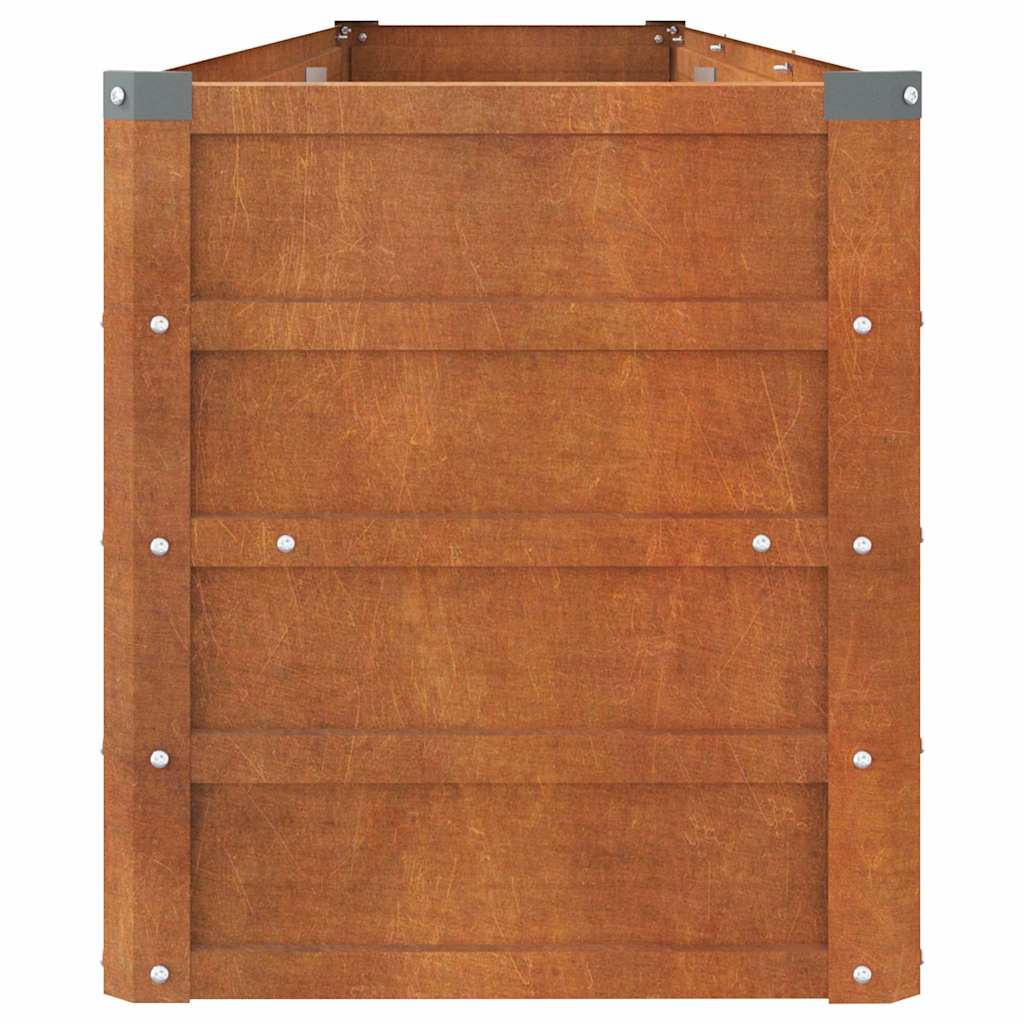 Aukštas sodo lovelis, rūdžių, 240x40x45cm, Corten plienas Aukštas sodo lovelis, rūdžių, 240x40x45cm, Corten plienas - Image 5