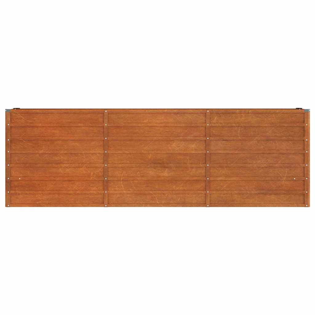 Aukštas sodo lovelis, rūdžių, 240x40x77cm, Corten plienas Aukštas sodo lovelis, rūdžių, 240x40x77cm, Corten plienas - Image 3