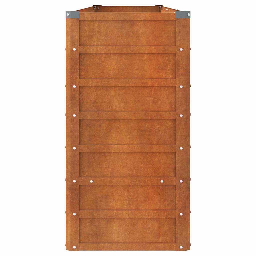 Aukštas sodo lovelis, rūdžių, 240x40x77cm, Corten plienas Aukštas sodo lovelis, rūdžių, 240x40x77cm, Corten plienas - Image 4