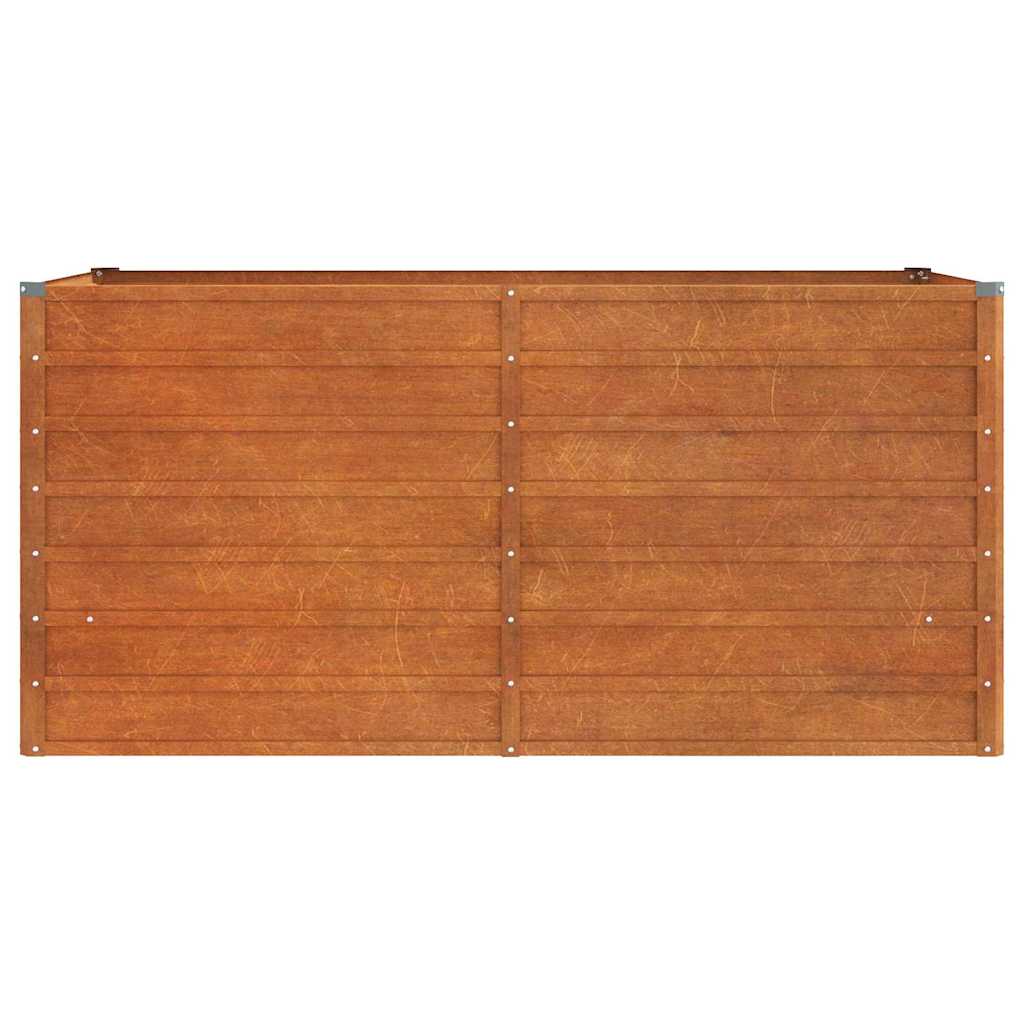 Aukštas sodo lovelis, rūdžių, 160x80x77cm, Corten plienas Aukštas sodo lovelis, rūdžių, 160x80x77cm, Corten plienas - Image 4