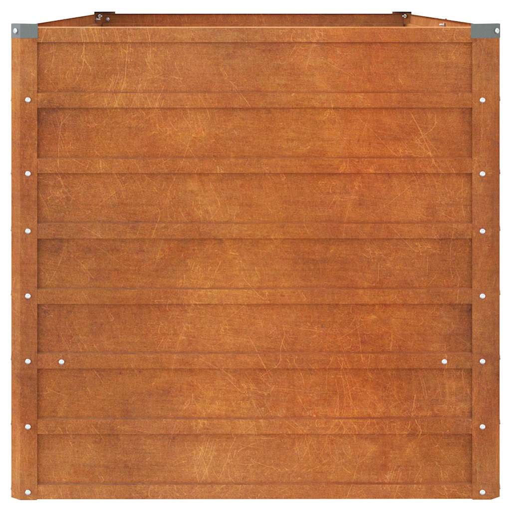 Aukštas sodo lovelis, rūdžių, 160x80x77cm, Corten plienas Aukštas sodo lovelis, rūdžių, 160x80x77cm, Corten plienas - Image 5