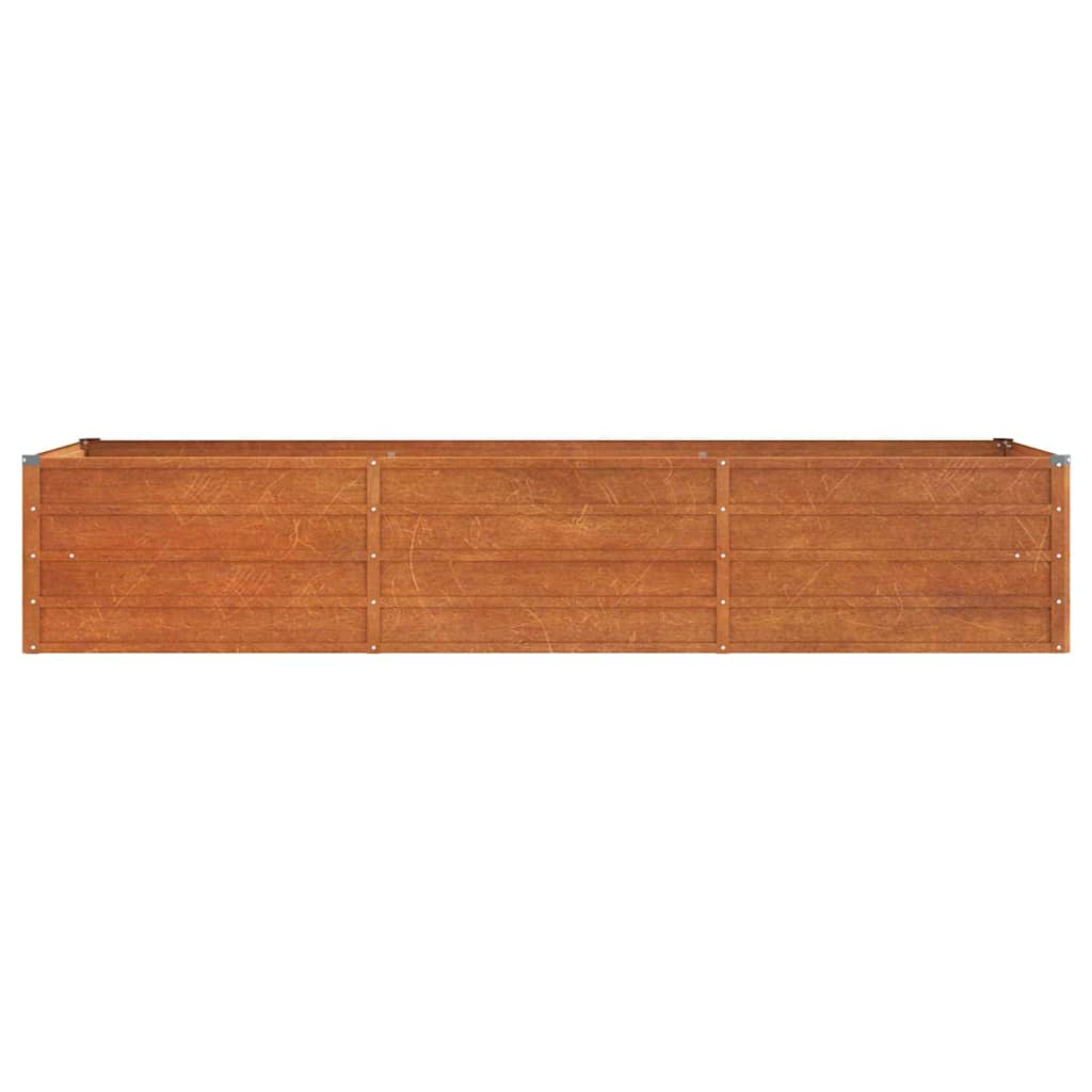 Aukštas sodo lovelis, rūdžių, 240x80x45cm, Corten plienas Aukštas sodo lovelis, rūdžių, 240x80x45cm, Corten plienas - Image 4