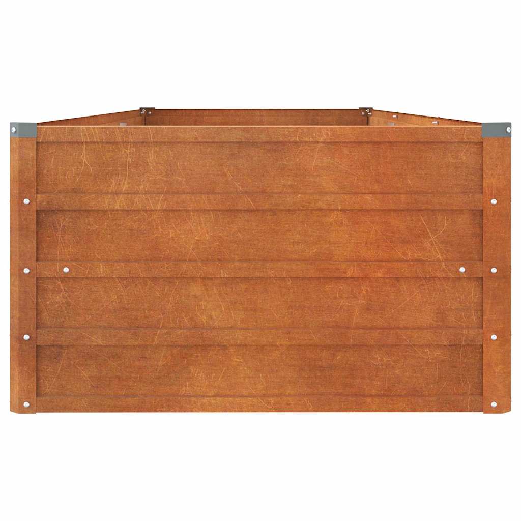 Aukštas sodo lovelis, rūdžių, 240x80x45cm, Corten plienas Aukštas sodo lovelis, rūdžių, 240x80x45cm, Corten plienas - Image 5