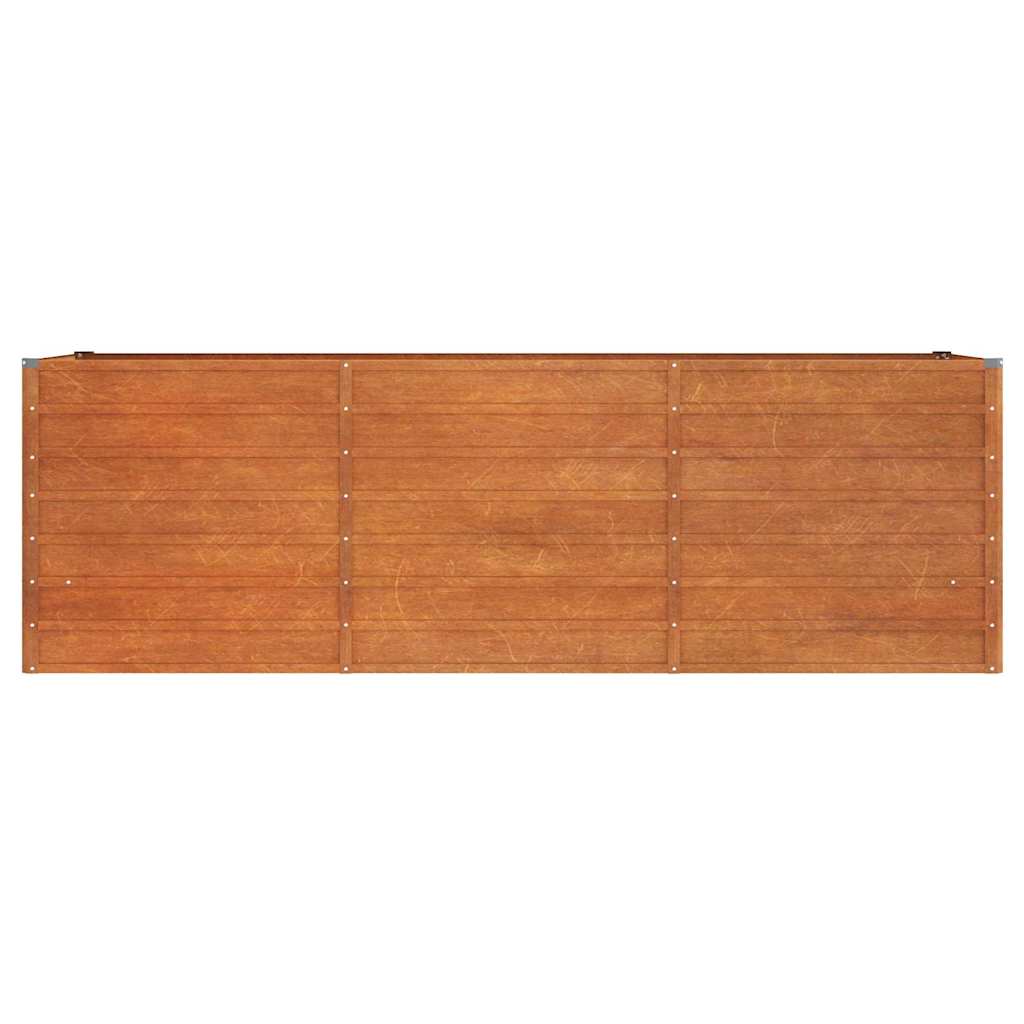 Aukštas sodo lovelis, rūdžių, 240x80x77cm, Corten plienas Aukštas sodo lovelis, rūdžių, 240x80x77cm, Corten plienas - Image 4