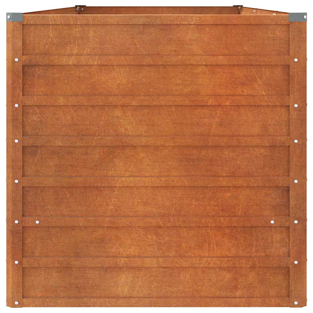 Aukštas sodo lovelis, rūdžių, 240x80x77cm, Corten plienas Aukštas sodo lovelis, rūdžių, 240x80x77cm, Corten plienas - Image 5