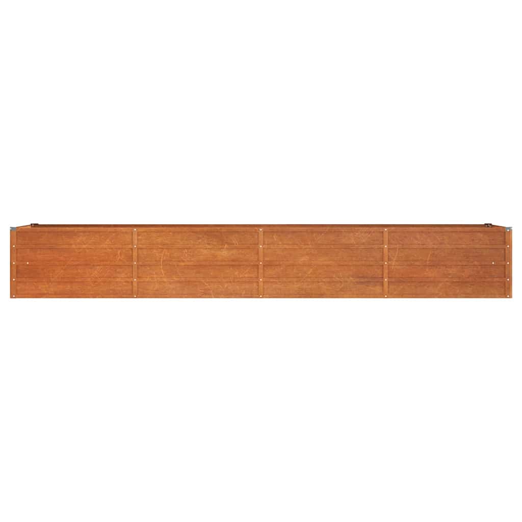 Aukštas sodo lovelis, rūdžių, 320x80x45cm, Corten plienas Aukštas sodo lovelis, rūdžių, 320x80x45cm, Corten plienas - Image 4