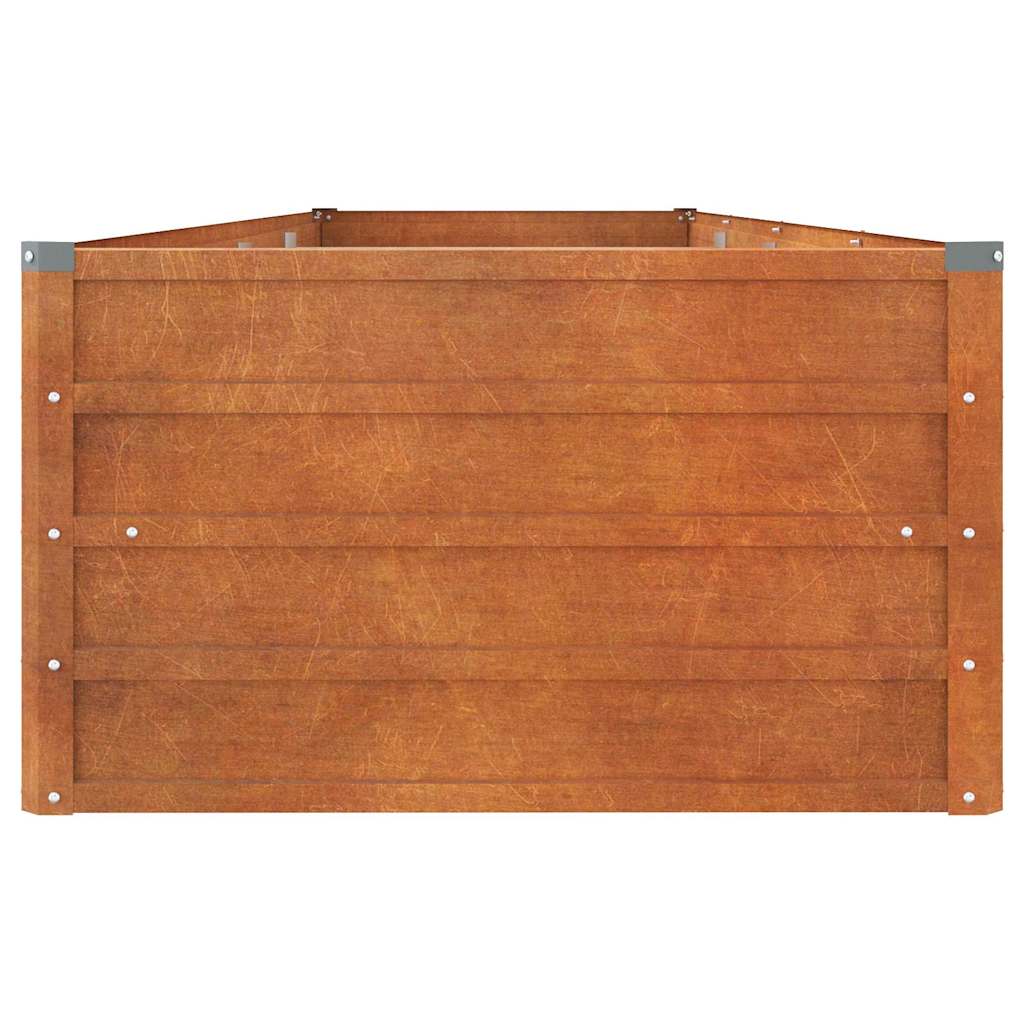Aukštas sodo lovelis, rūdžių, 320x80x45cm, Corten plienas Aukštas sodo lovelis, rūdžių, 320x80x45cm, Corten plienas - Image 5