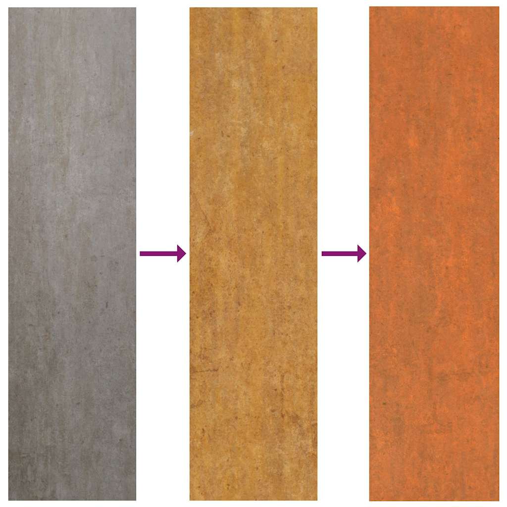 Aukštas sodo lovelis, rūdžių, 400x80x77cm, Corten plienas Aukštas sodo lovelis, rūdžių, 400x80x77cm, Corten plienas - Image 6