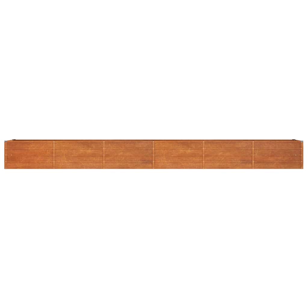 Aukštas sodo lovelis, rūdžių, 480x80x45cm, Corten plienas Aukštas sodo lovelis, rūdžių, 480x80x45cm, Corten plienas - Image 4