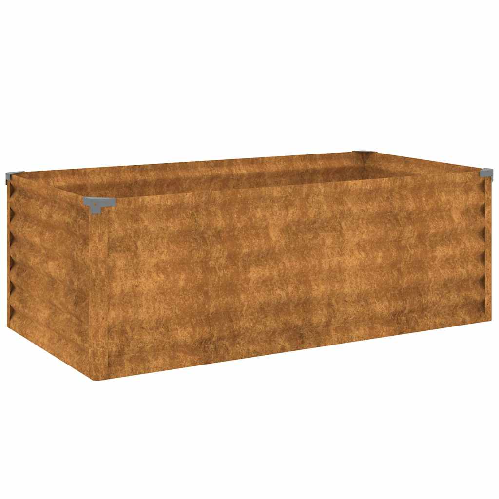 Pakelta sodo lysvė, 100x50x36 cm, Corten plienas Pakelta sodo lysvė, 100x50x36 cm, Corten plienas - Image 3