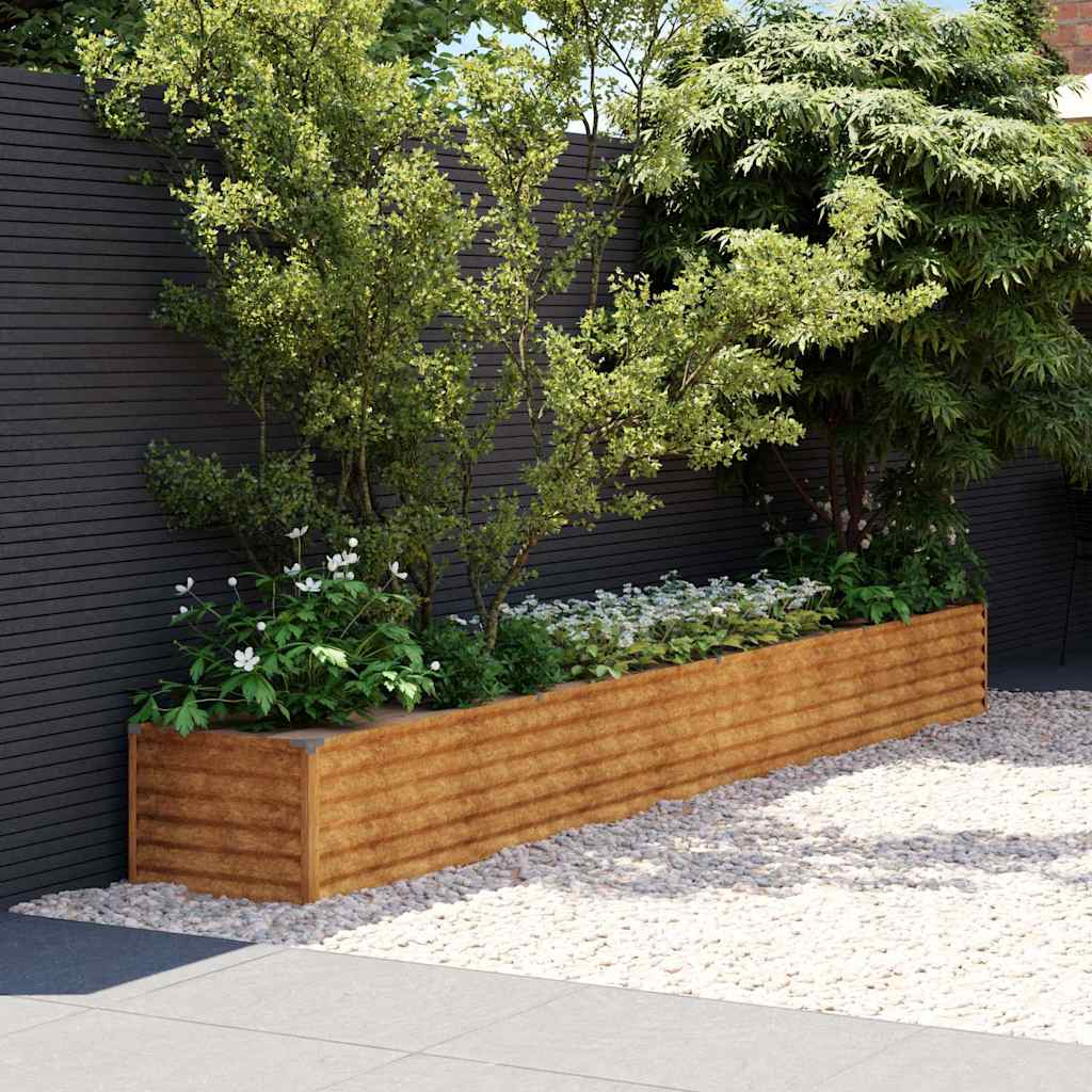 Pakeltas sodo lysvė, 386x50x36 cm, Corten plienas Pakeltas sodo lysvė, 386x50x36 cm, Corten plienas - Image 2