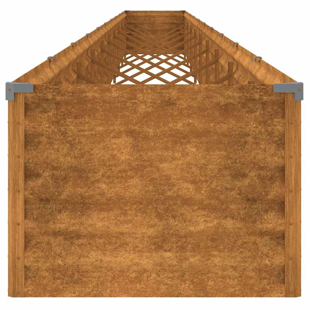 Aukštas sodo lovelis, 960x50x36cm, Corten plienas Aukštas sodo lovelis, 960x50x36cm, Corten plienas - Image 6