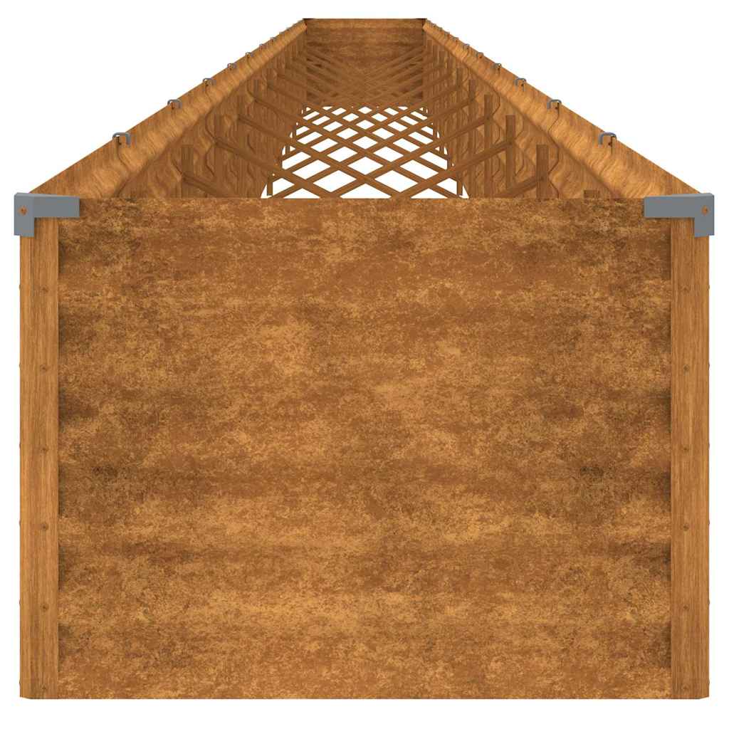 Aukštas sodo lovelis, 1152x50x36cm, Corten plienas Aukštas sodo lovelis, 1152x50x36cm, Corten plienas - Image 6