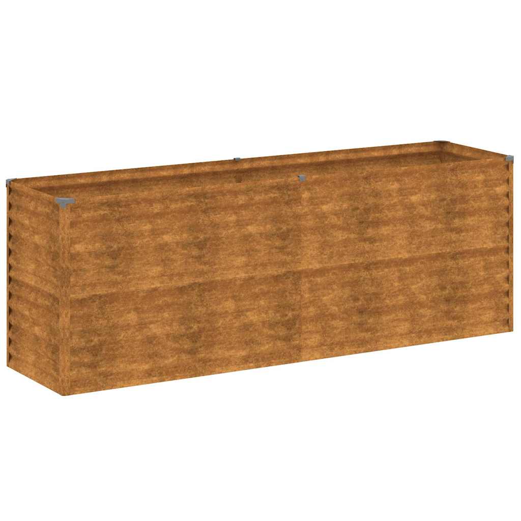 Pakelta sodo lysvė, 196x50x69cm, Corten plienas Pakelta sodo lysvė, 196x50x69cm, Corten plienas - Image 3