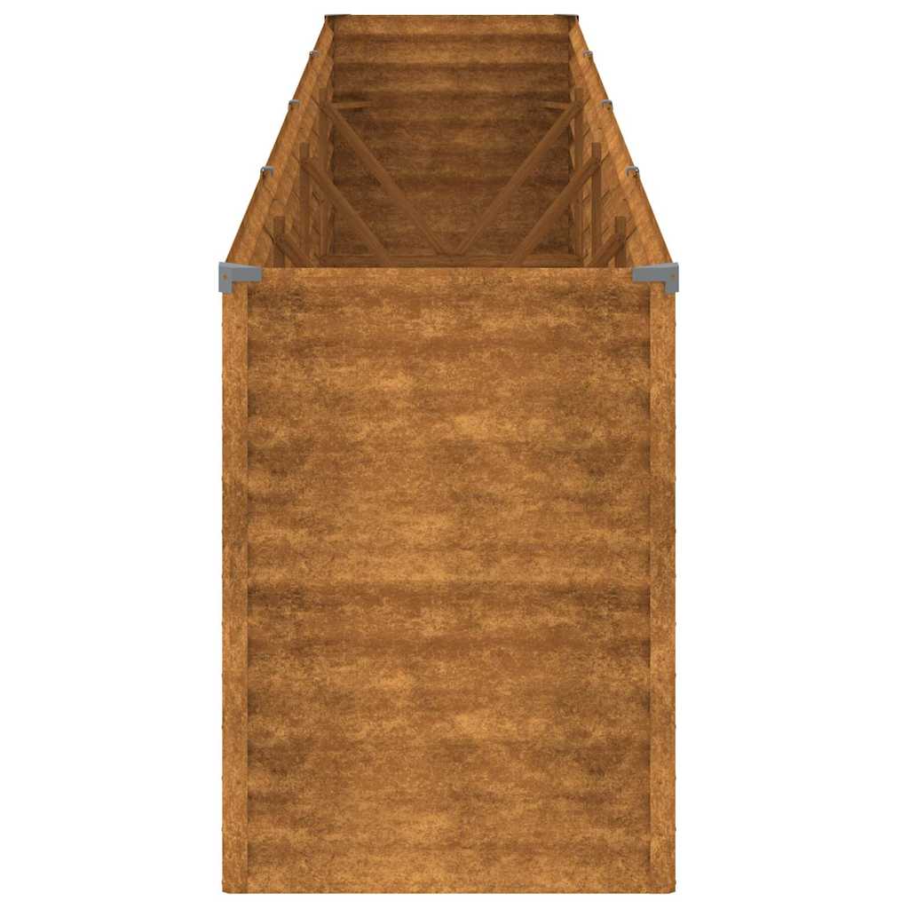 Pakelta sodo lysvė, 385x50x69cm, Corten plienas Pakelta sodo lysvė, 385x50x69cm, Corten plienas - Image 6