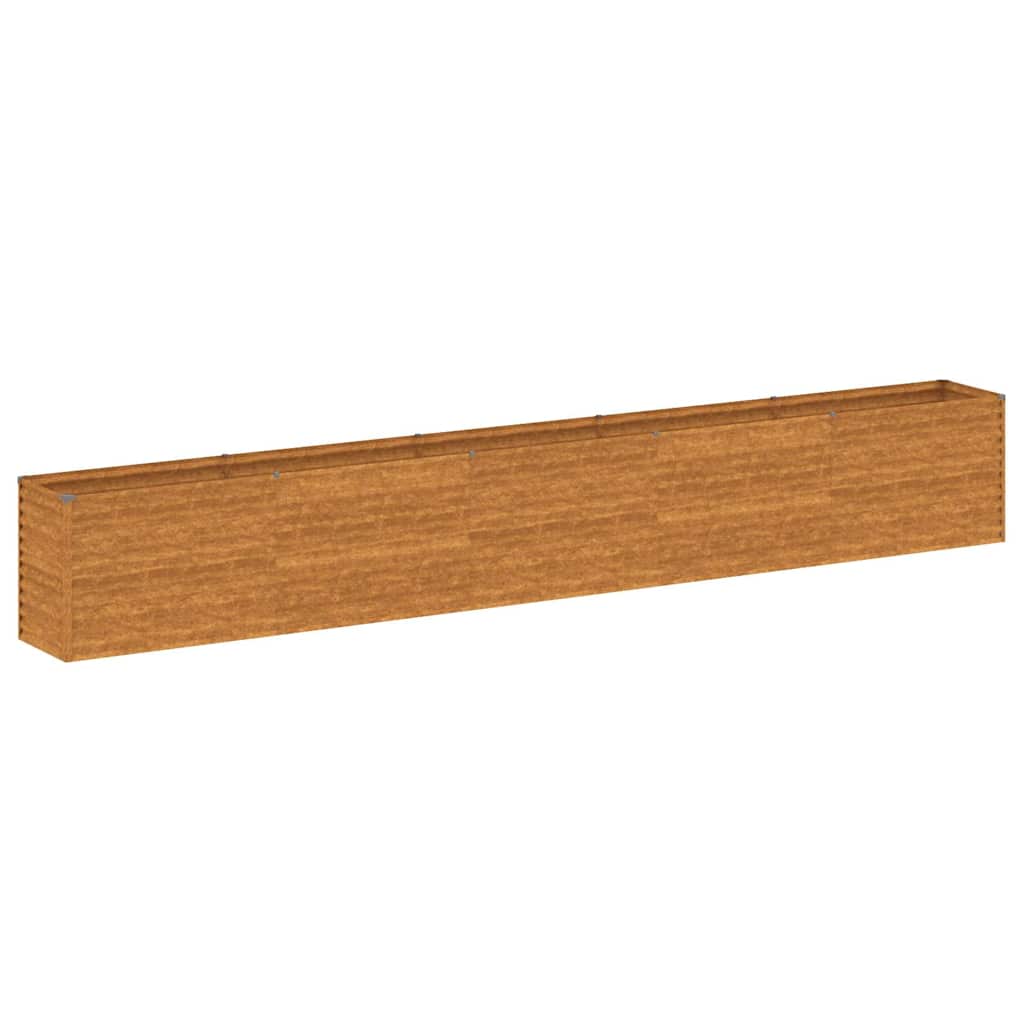 Pakeltas sodo lysvė, 482x50x69cm, Corten plienas Pakeltas sodo lysvė, 482x50x69cm, Corten plienas - Image 3