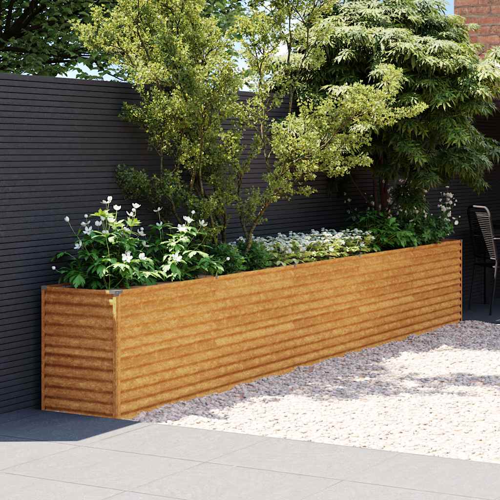 Pakeltas sodo lysvė, 482x50x69cm, Corten plienas Pakeltas sodo lysvė, 482x50x69cm, Corten plienas - Image 2