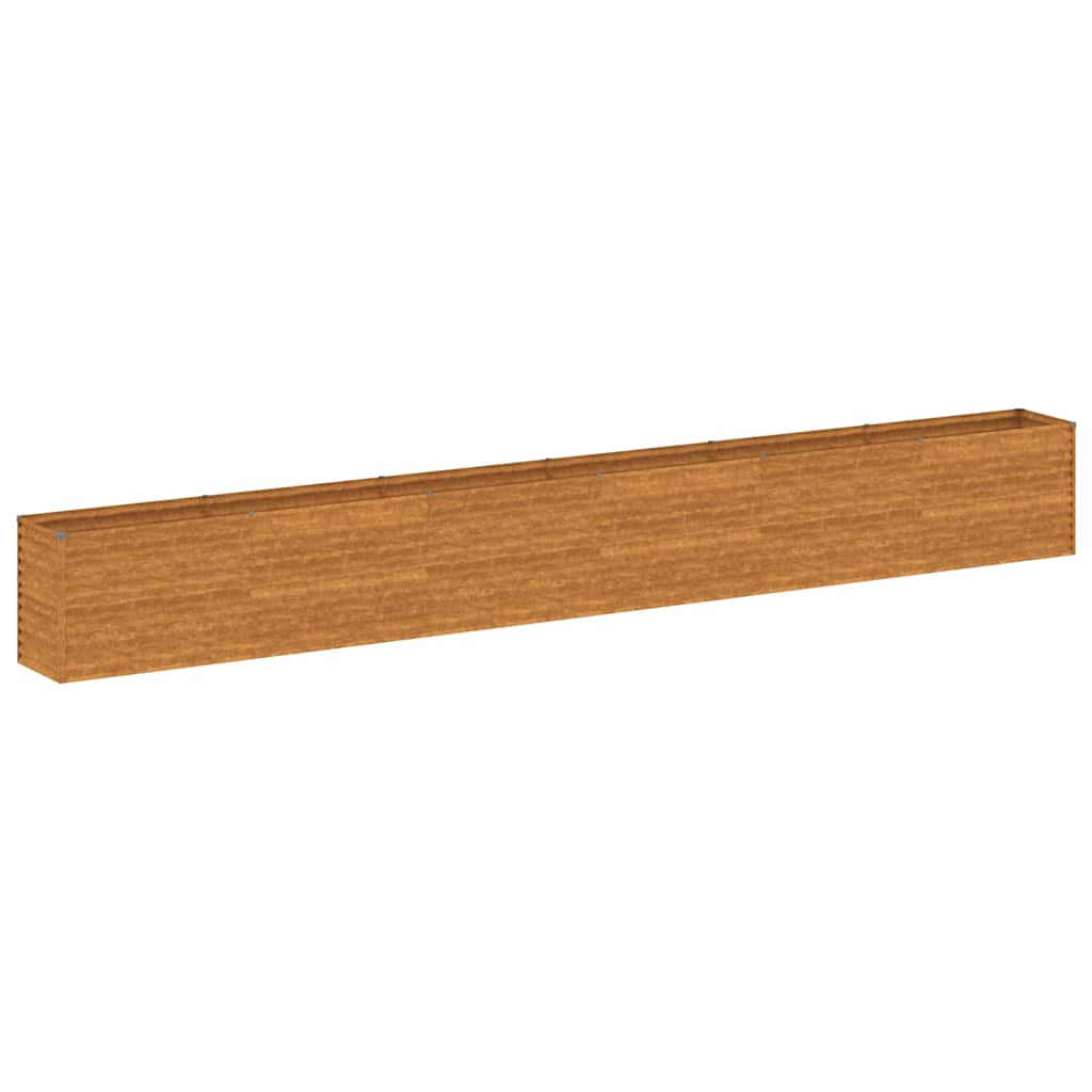Pakelta sodo lysvė, 578x50x69cm, Corten plienas Pakelta sodo lysvė, 578x50x69cm, Corten plienas - Image 3
