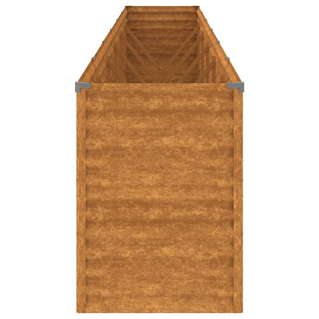 Pakelta sodo lysvė, 578x50x69cm, Corten plienas Pakelta sodo lysvė, 578x50x69cm, Corten plienas - Image 6