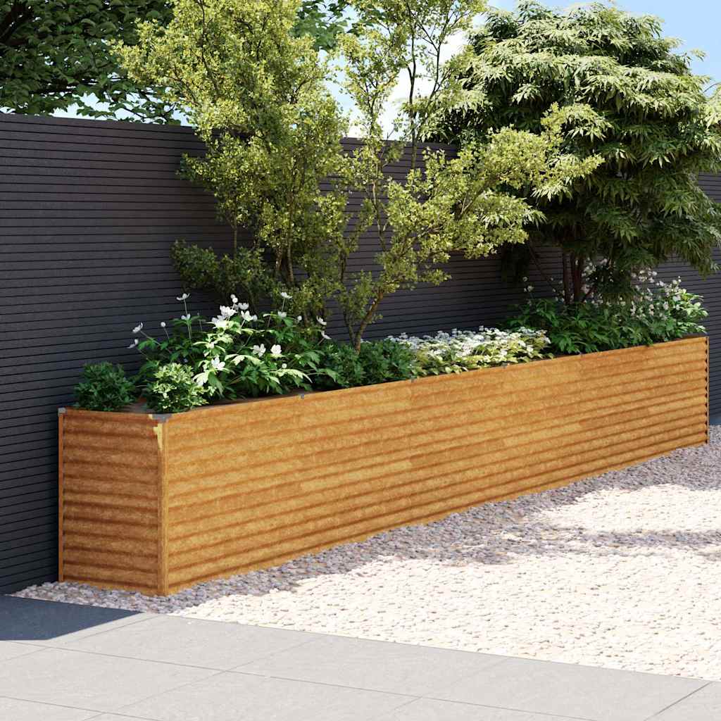 Pakelta sodo lysvė, 578x50x69cm, Corten plienas Pakelta sodo lysvė, 578x50x69cm, Corten plienas - Image 2