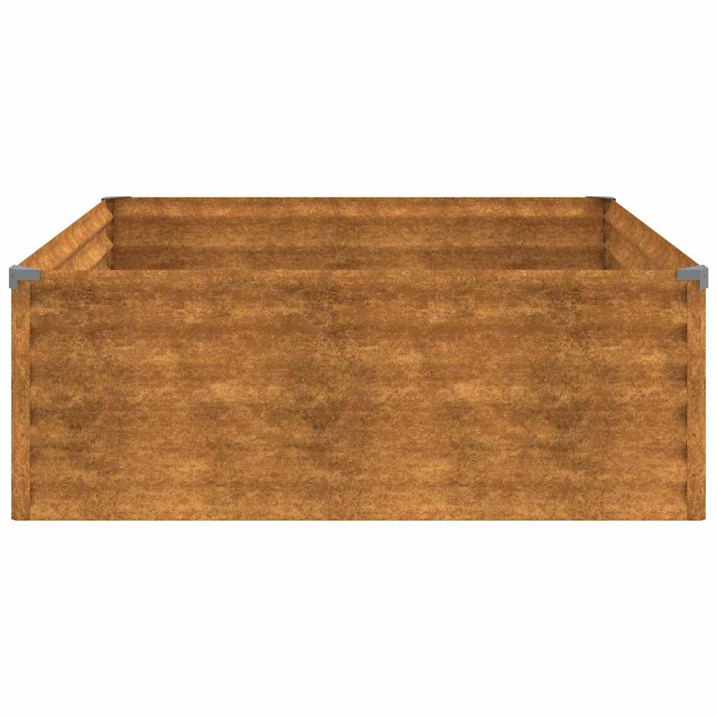 Aukštas sodo lovelis, 100x100x36cm, Corten plienas Aukštas sodo lovelis, 100x100x36cm, Corten plienas - Image 5