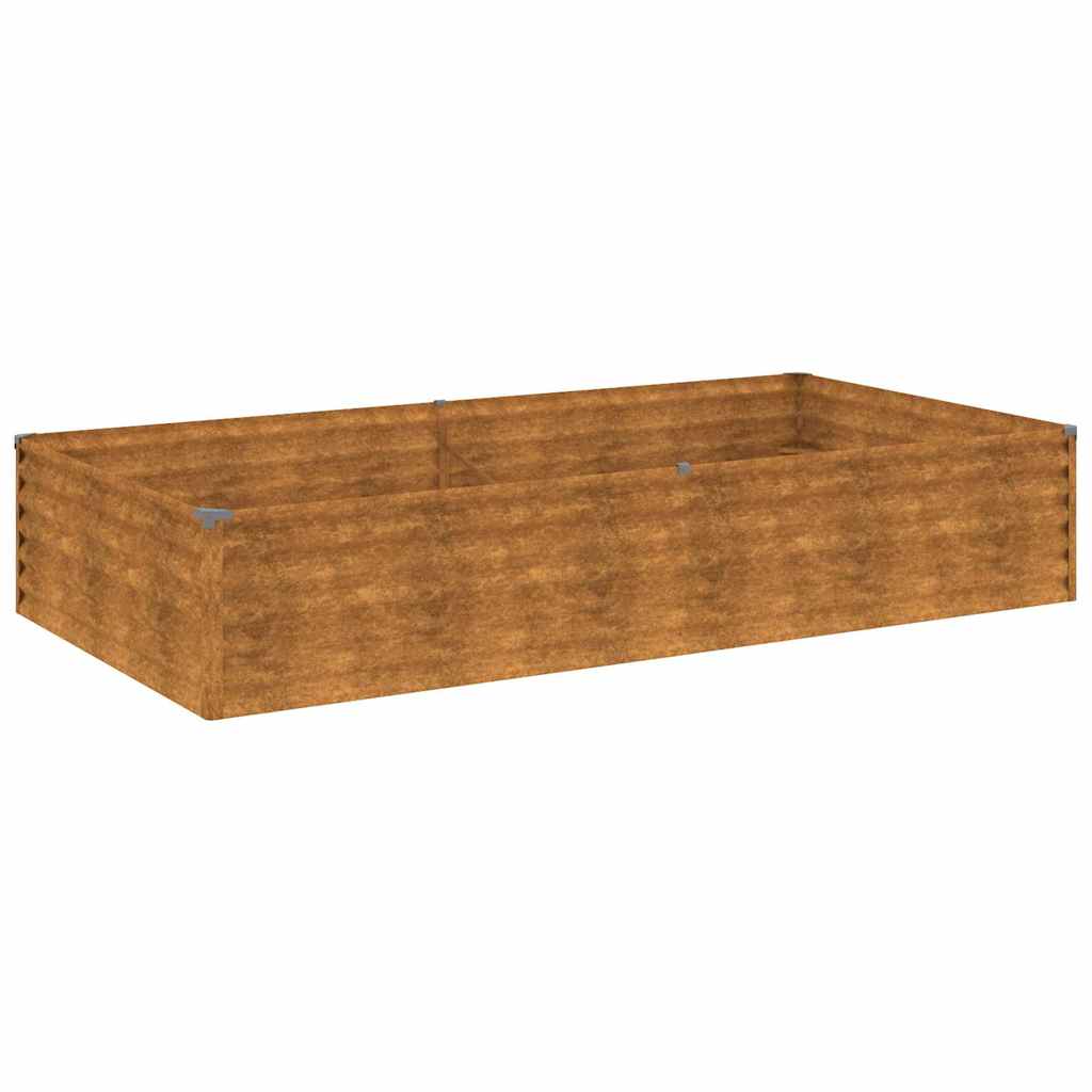 Aukštas sodo lovelis, 195x100x36cm, Corten plienas Aukštas sodo lovelis, 195x100x36cm, Corten plienas - Image 3