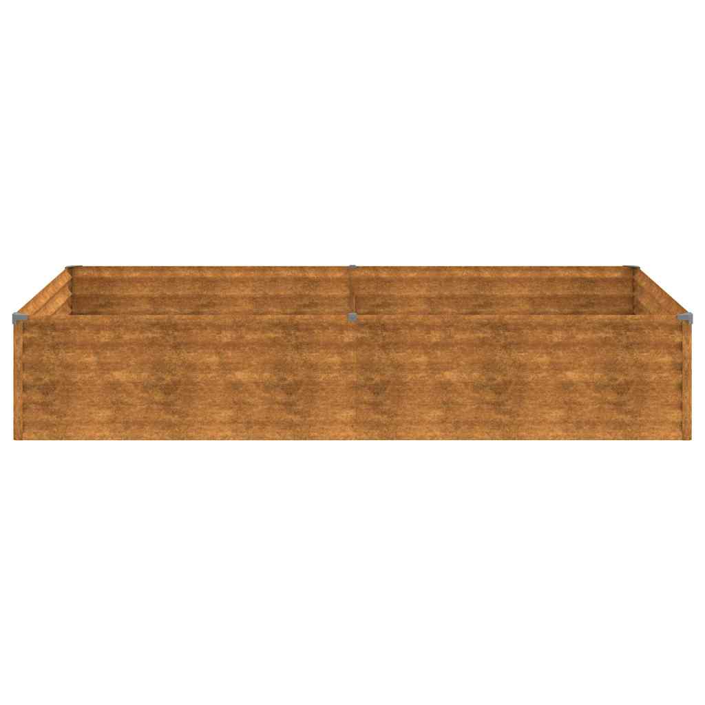 Aukštas sodo lovelis, 195x100x36cm, Corten plienas Aukštas sodo lovelis, 195x100x36cm, Corten plienas - Image 5