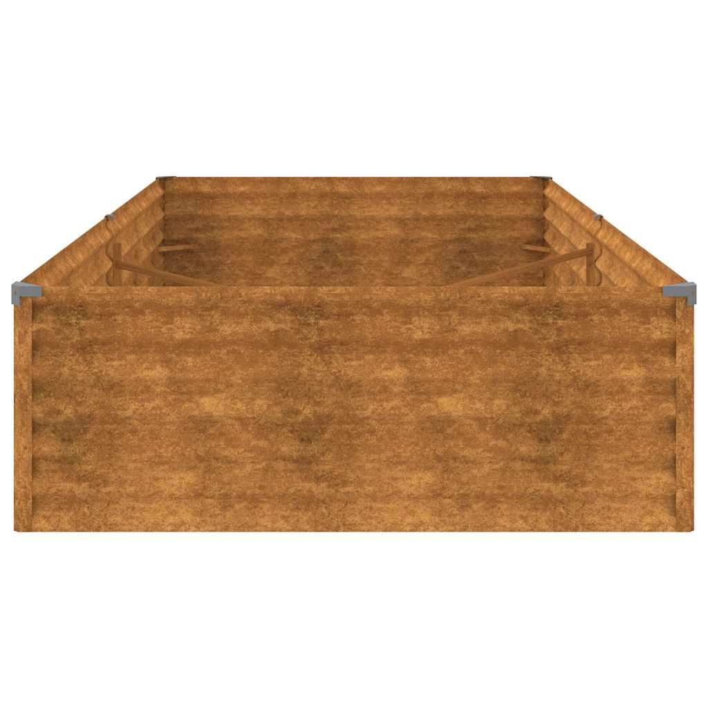Aukštas sodo lovelis, 195x100x36cm, Corten plienas Aukštas sodo lovelis, 195x100x36cm, Corten plienas - Image 6